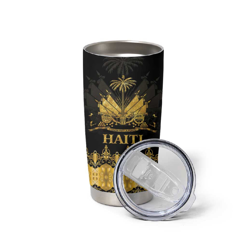 Haiti Neg Marron Tumbler Cup Lespwa pa anyen san aksyon - Gold LT01