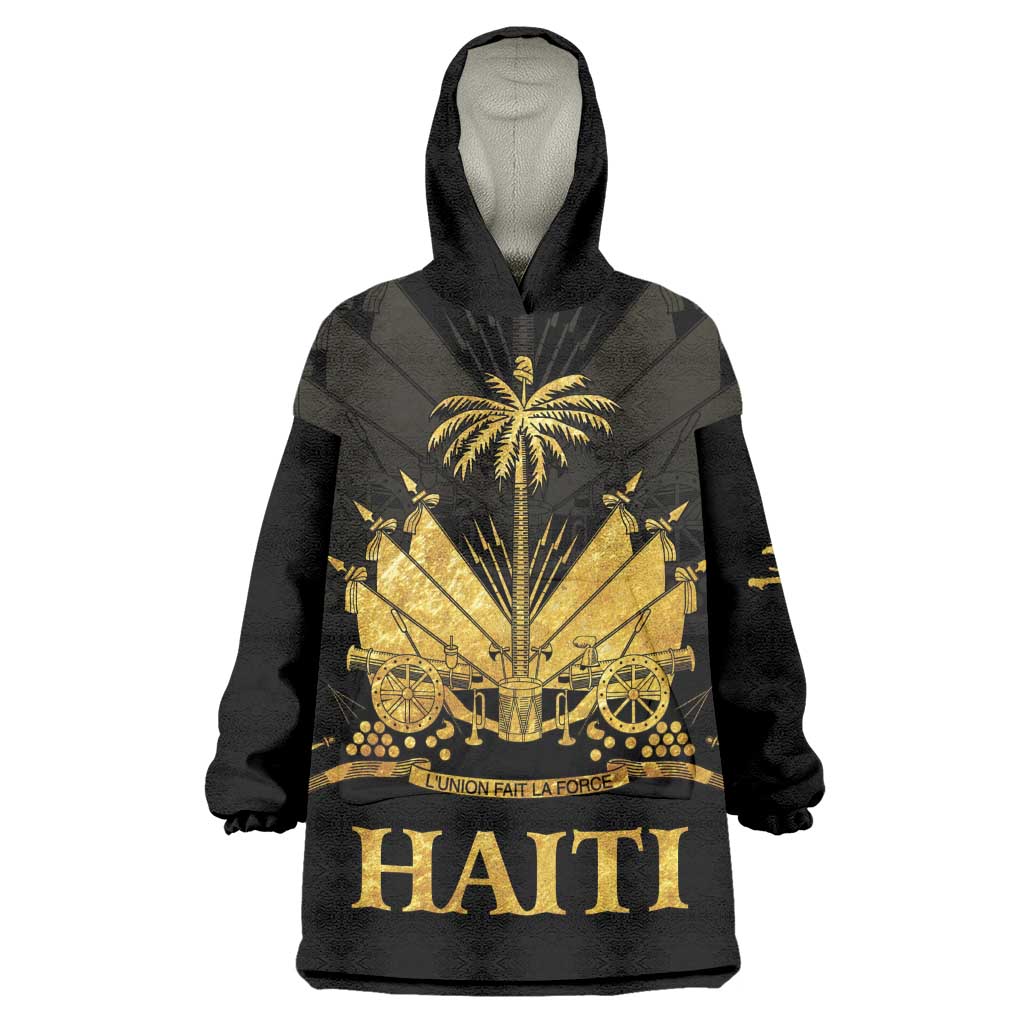 Haiti Neg Marron Wearable Blanket Hoodie Lespwa pa anyen san aksyon - Gold LT01