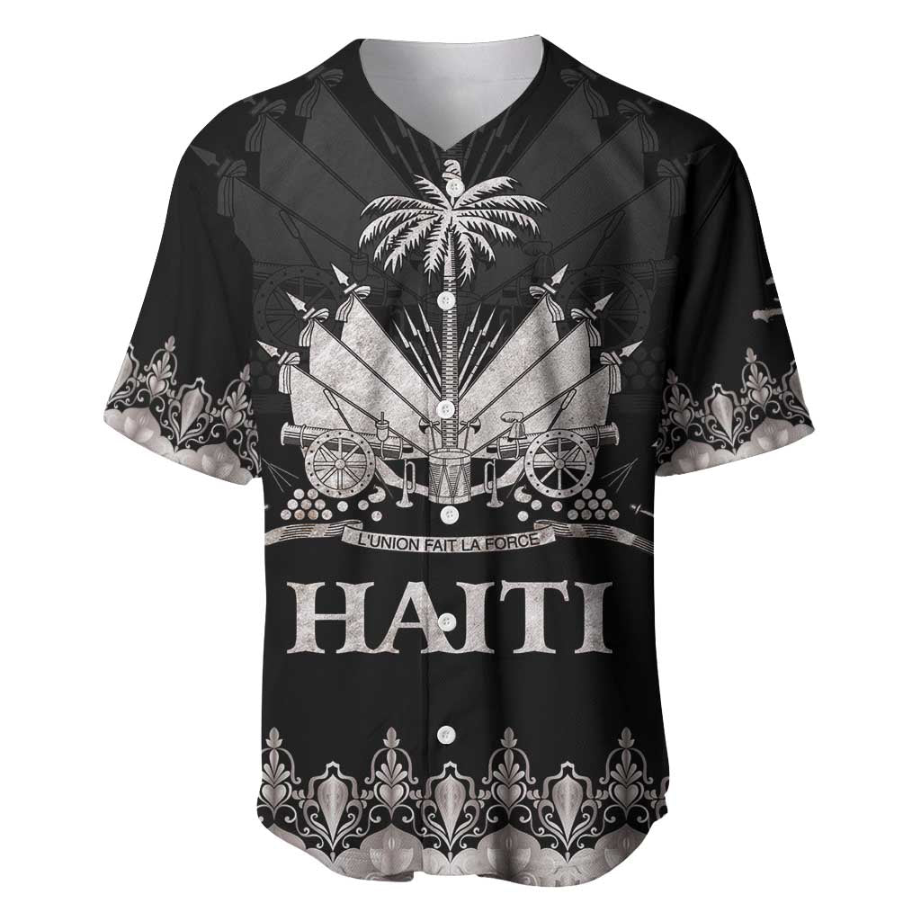 Haiti Neg Marron Baseball Jersey Hope is Nothing Without Action - Silver LT01
