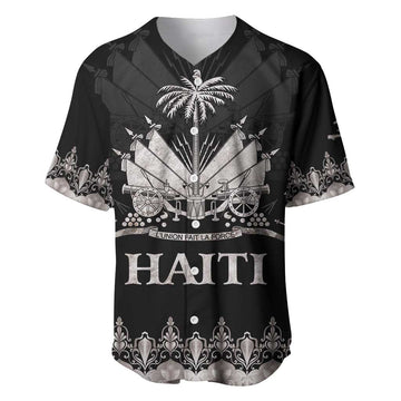 Haiti Neg Marron Baseball Jersey Hope is Nothing Without Action - Silver LT01