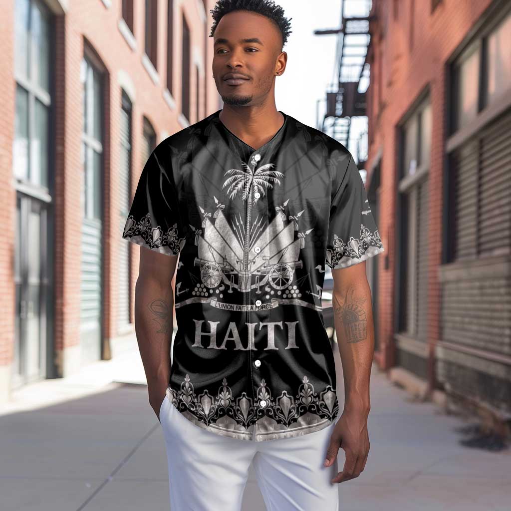 Haiti Neg Marron Baseball Jersey Hope is Nothing Without Action - Silver LT01