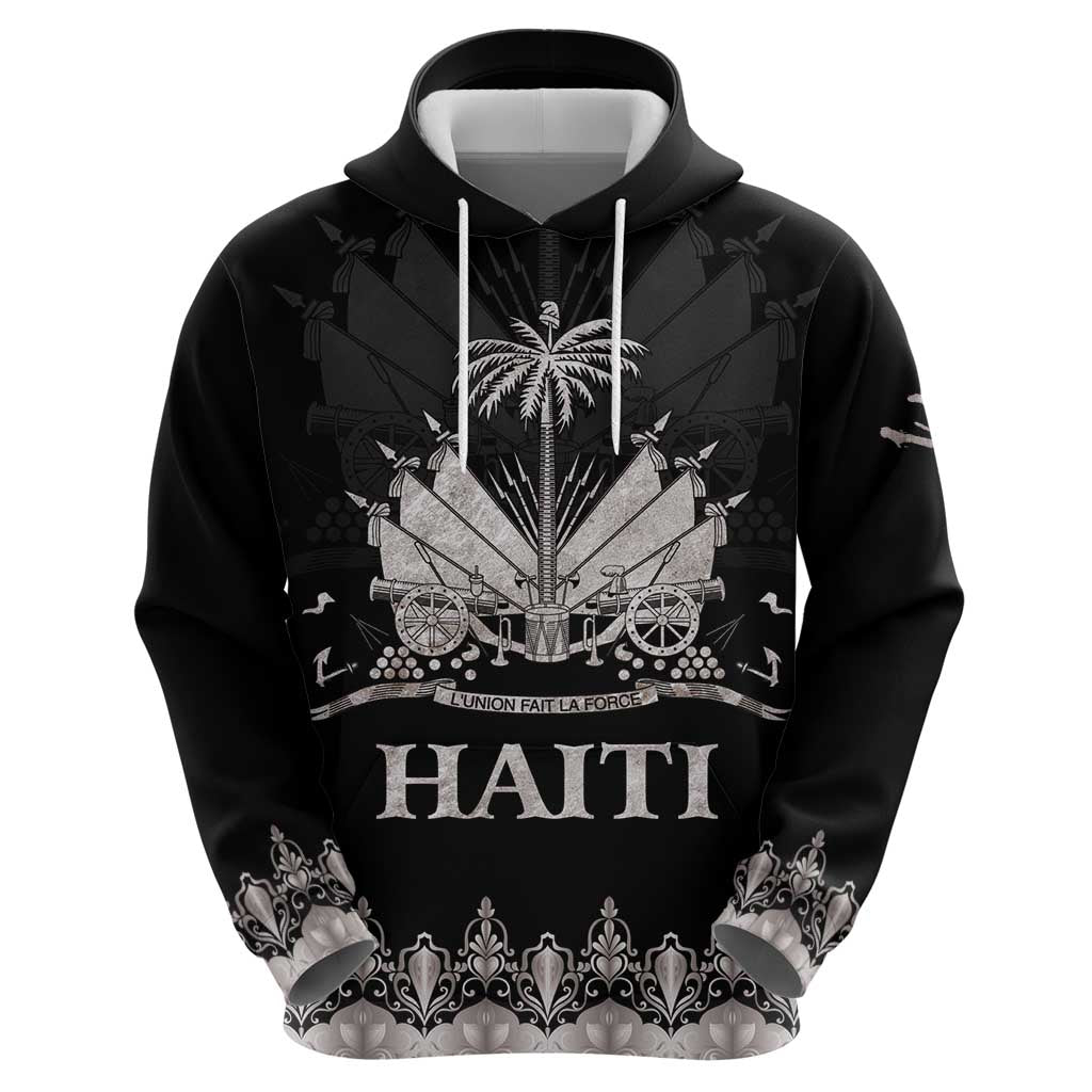 Haiti Neg Marron Silver Hoodie Hope is Nothing Without Action LT01