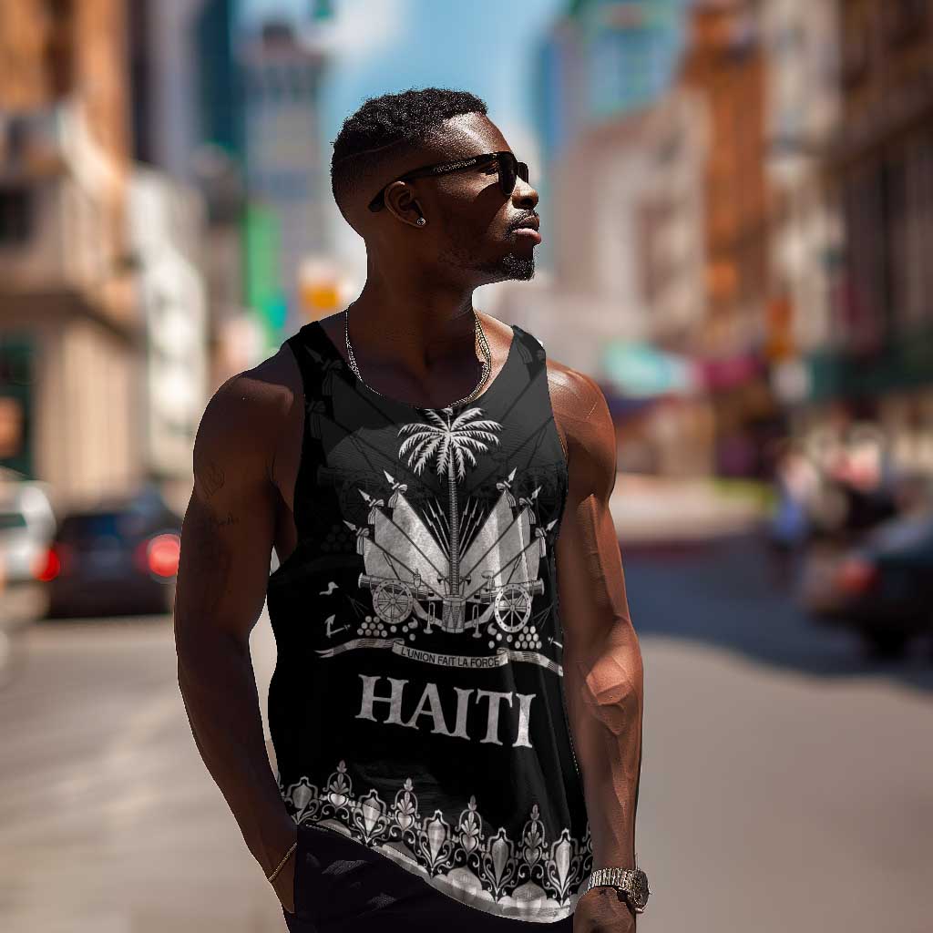 Haiti Neg Marron Men Tank Top Hope is Nothing Without Action - Silver LT01