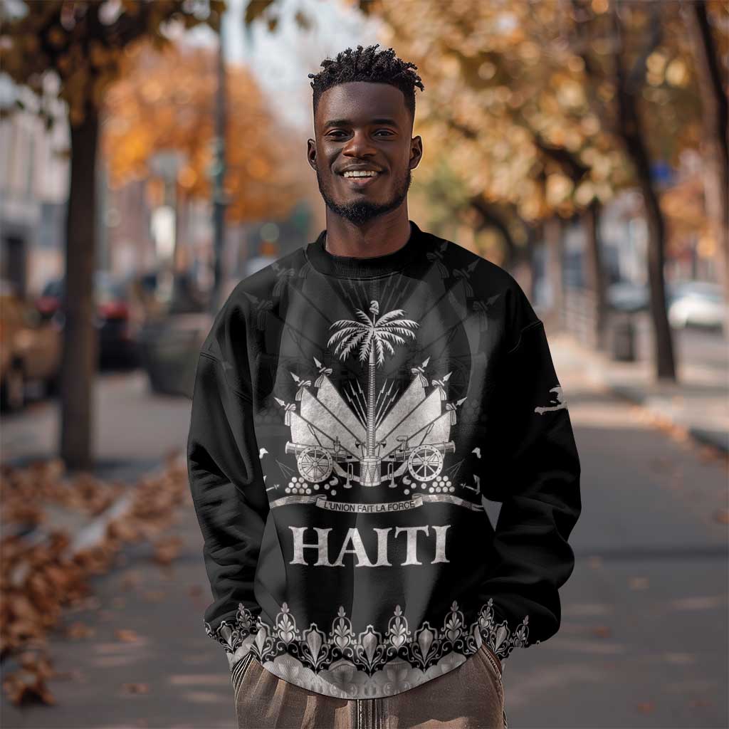 Haiti Neg Marron Sweatshirt Hope is Nothing Without Action - Silver LT01