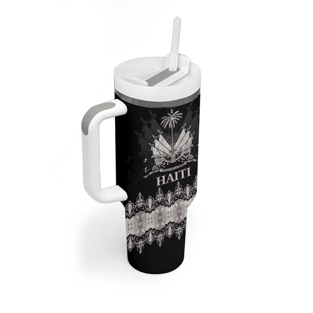Haiti Neg Marron Tumbler With Handle Hope is Nothing Without Action - Silver LT01