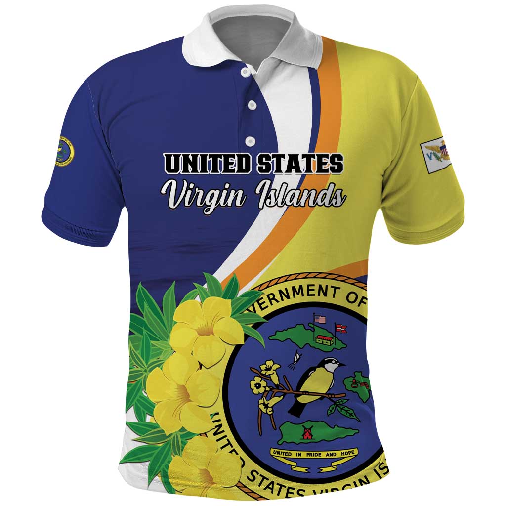 Personalized United States Virgin Islands Polo Shirt United in Pride and Hope LT01