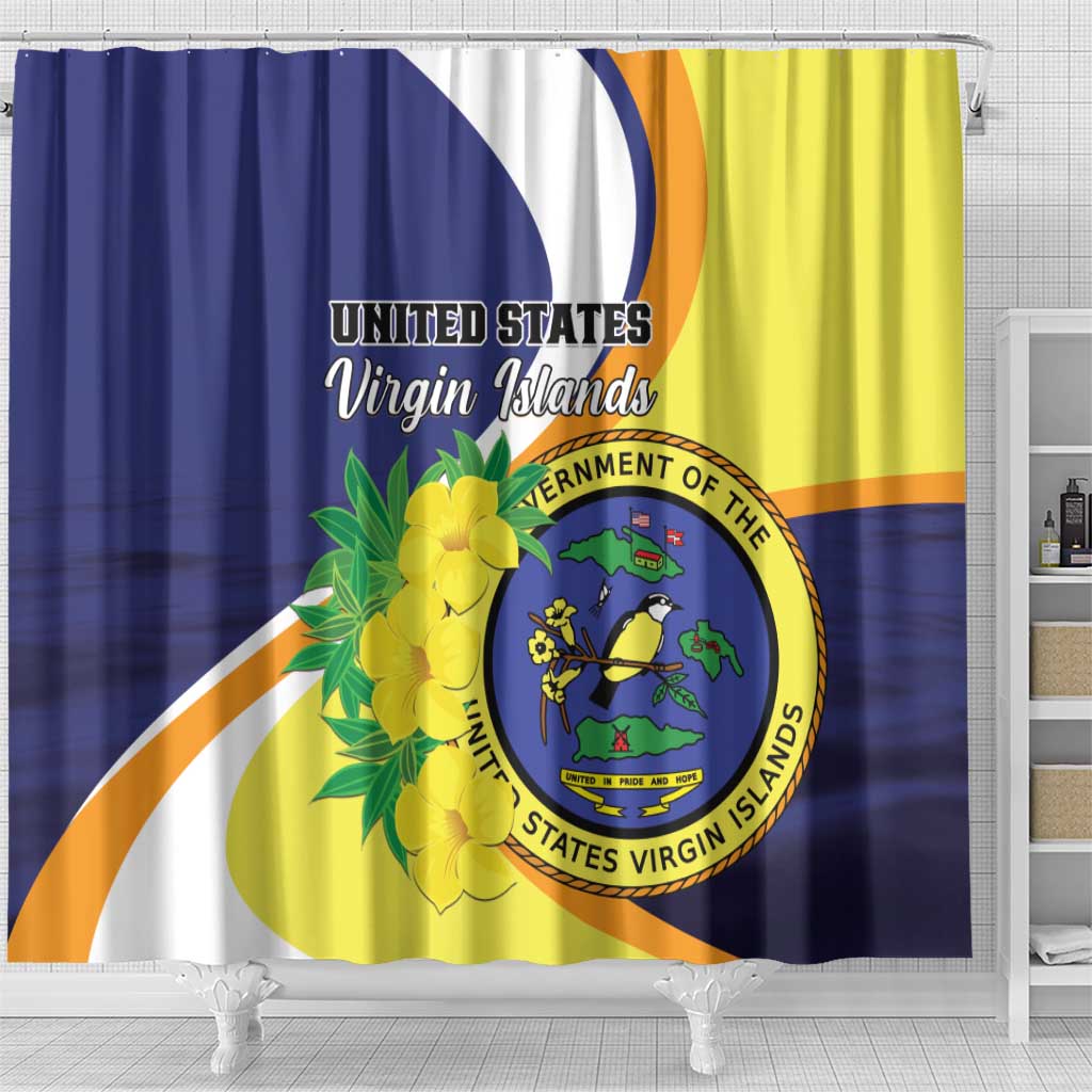 United States Virgin Islands Shower Curtain United in Pride and Hope LT01