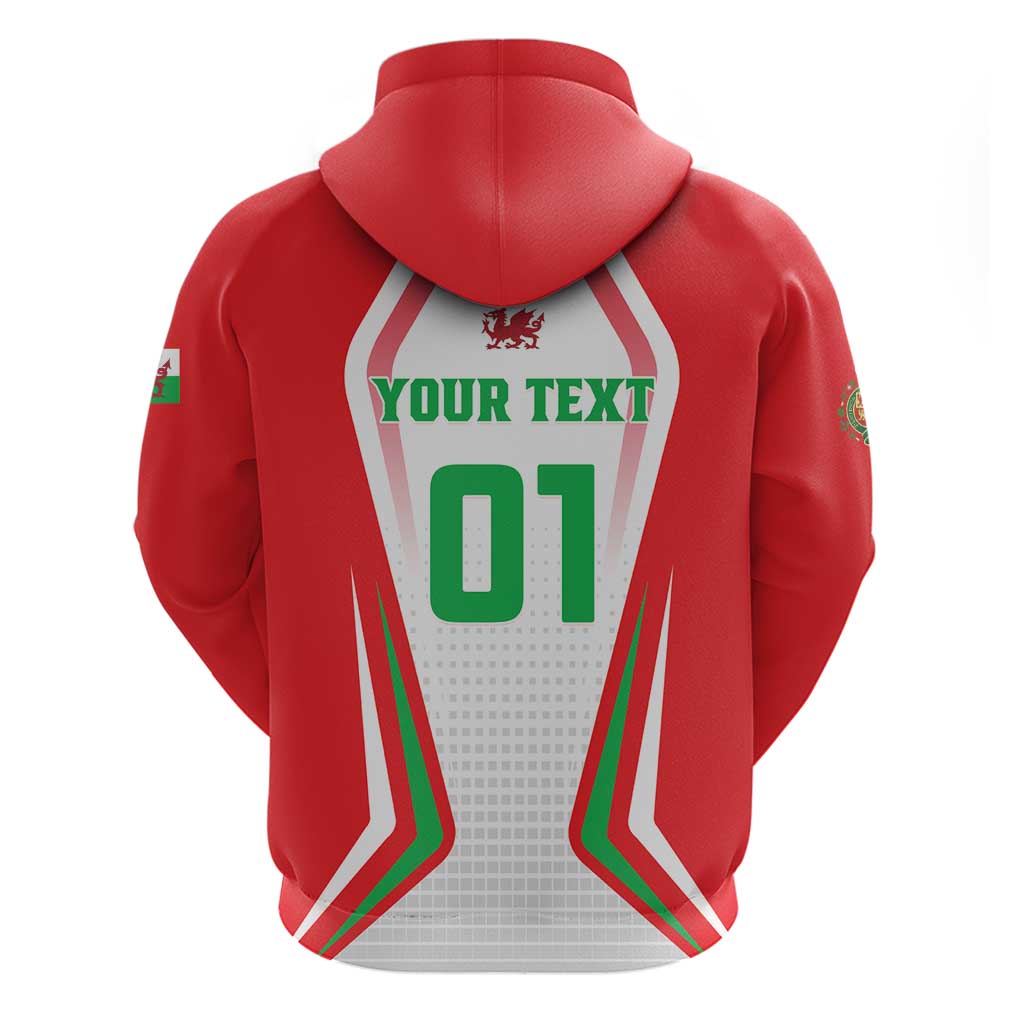 Custom Welsh Rugby Hoodie Wales Red Dragon Champions LT01