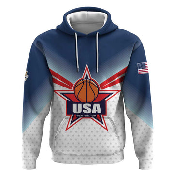 Custom USA Basketball Team Hoodie Shine Like Stars LT01