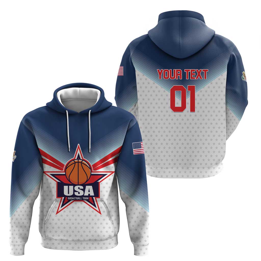 Custom USA Basketball Team Hoodie Shine Like Stars LT01
