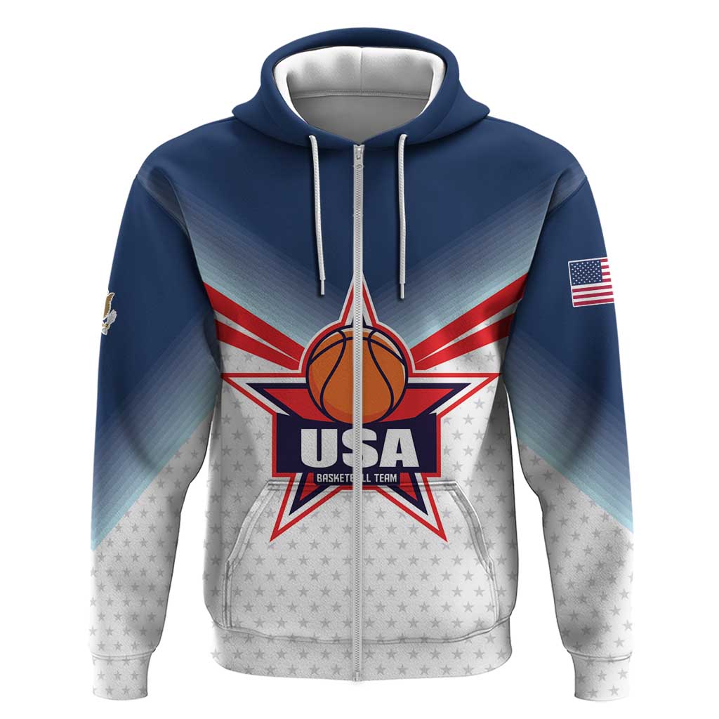 Custom USA Basketball Team Hoodie Shine Like Stars LT01