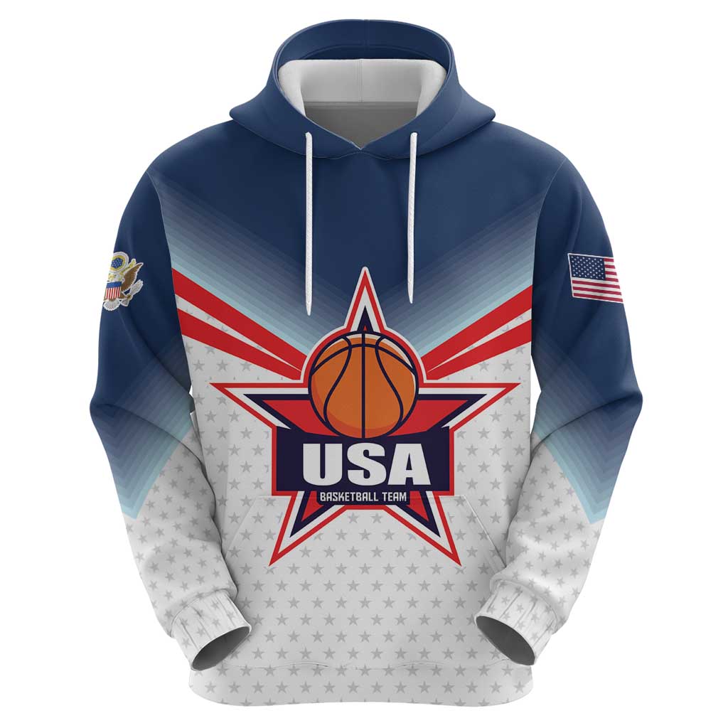 Custom USA Basketball Team Hoodie Shine Like Stars LT01