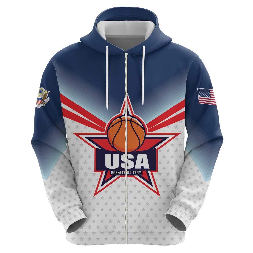 Custom USA Basketball Team Hoodie Shine Like Stars LT01