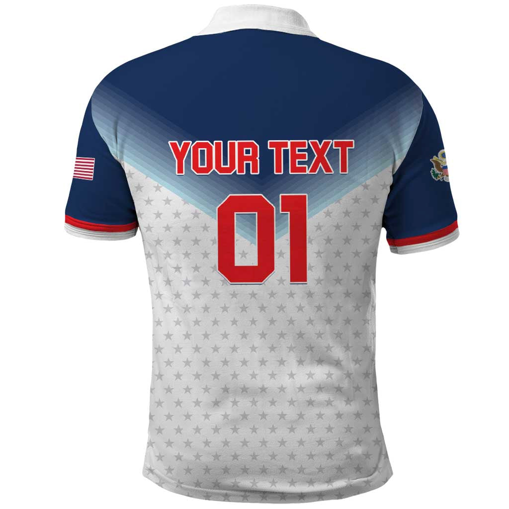 Custom USA Basketball Team Polo Shirt Shine Like Stars LT01