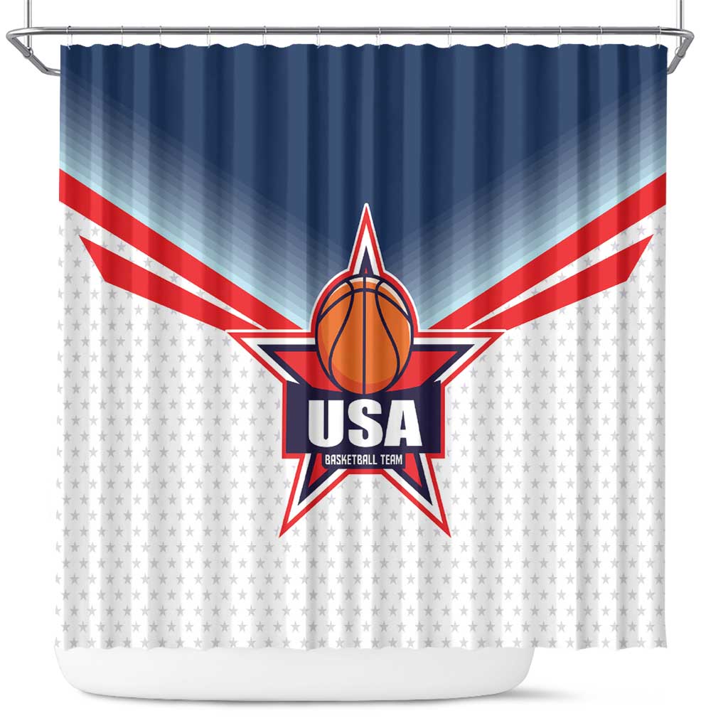 USA Basketball Team Shower Curtain Shine Like Stars LT01
