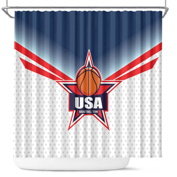 USA Basketball Team Shower Curtain Shine Like Stars LT01