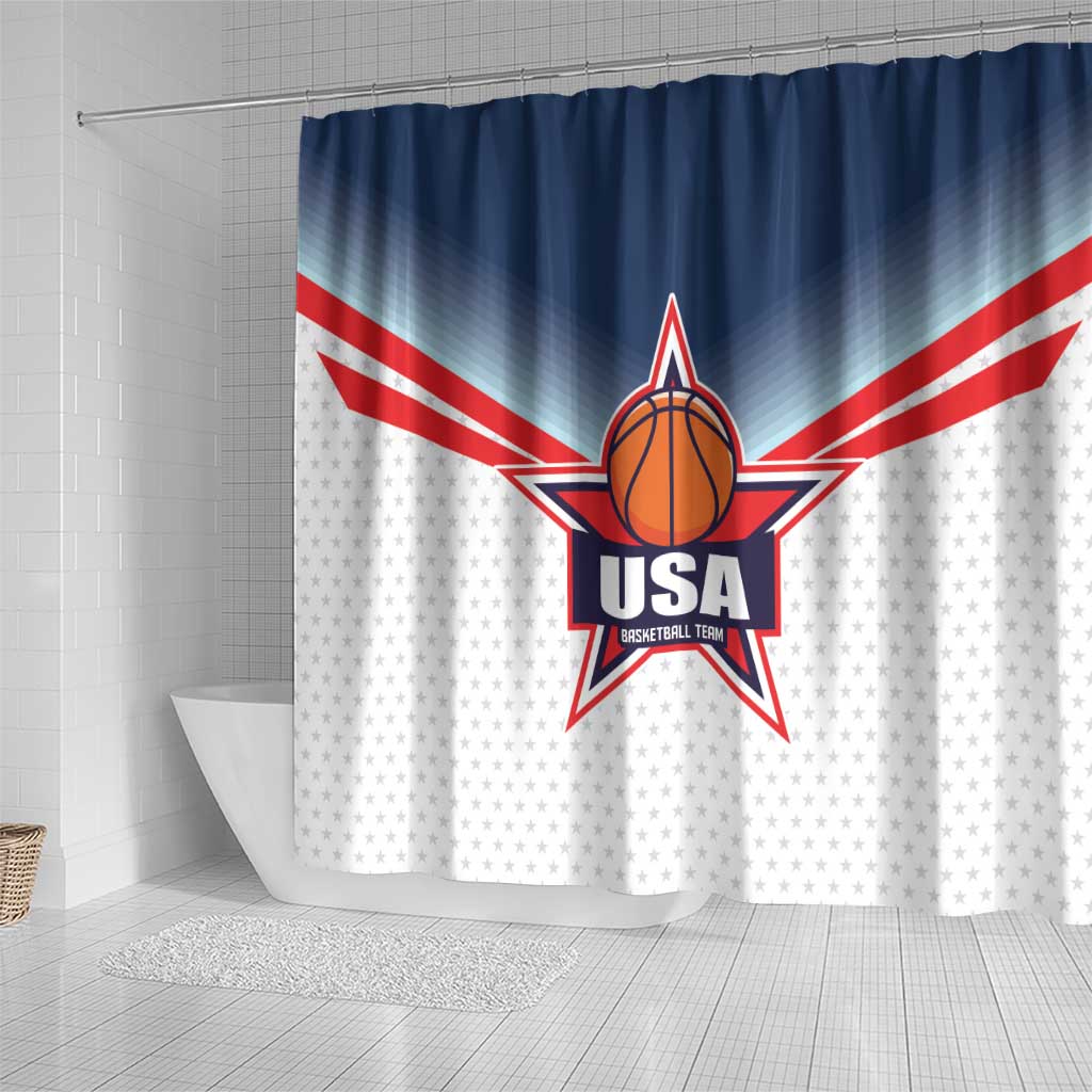USA Basketball Team Shower Curtain Shine Like Stars LT01