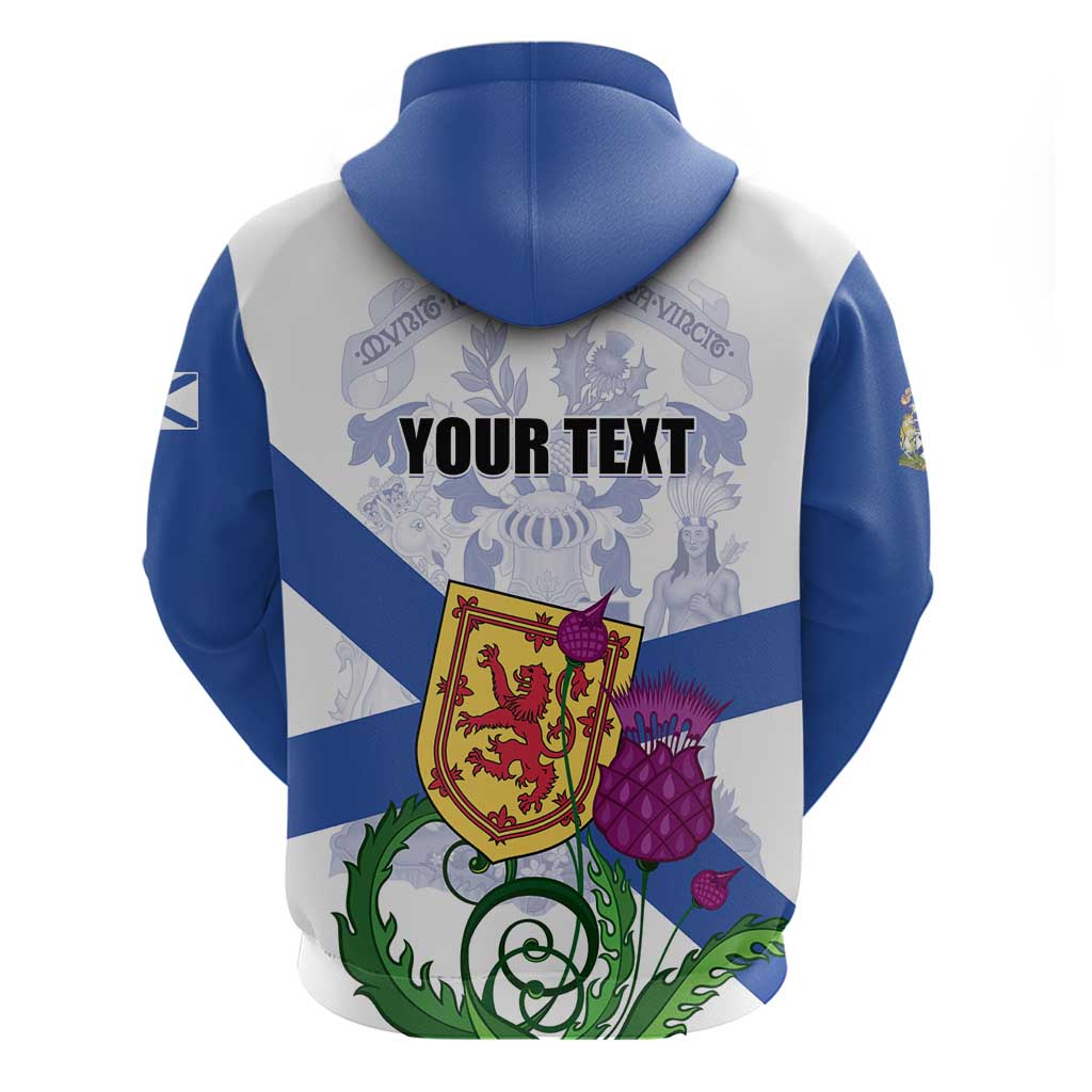 Personalized Canada Nova Scotia Province Hoodie One Defends and The Other Conquers LT01