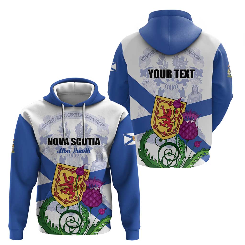 Personalized Canada Nova Scotia Province Hoodie One Defends and The Other Conquers LT01