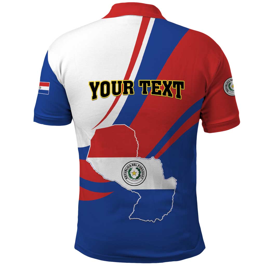 Personalized Paraguay Independence Day 2025 Polo Shirt Passiflora Paz y justicia LT01