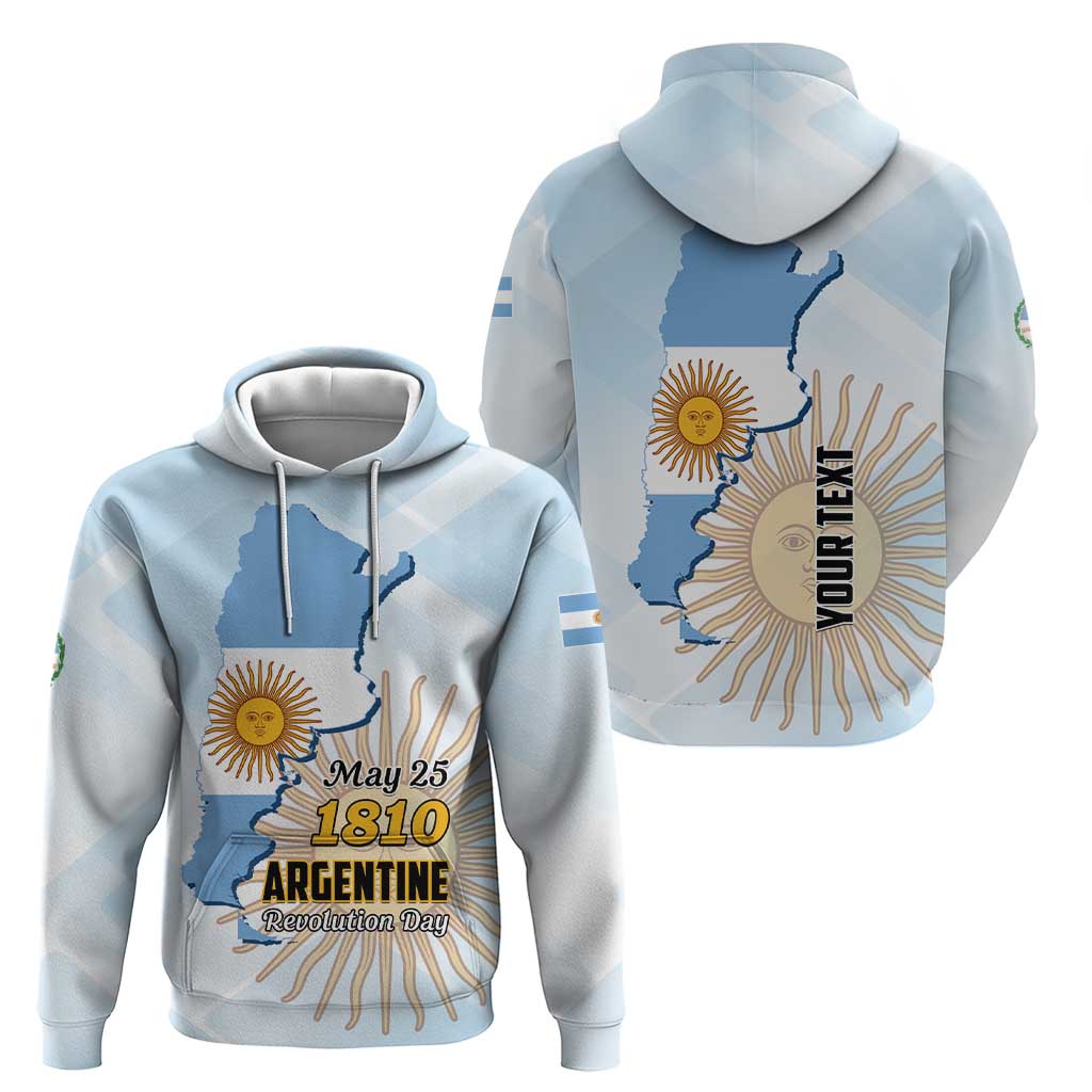 Personalized Argentine Revolution Day 1810 Hoodie Sol de Mayo LT01