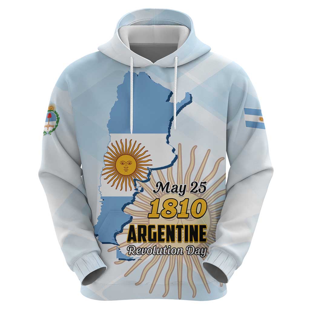 Personalized Argentine Revolution Day 1810 Hoodie Sol de Mayo LT01