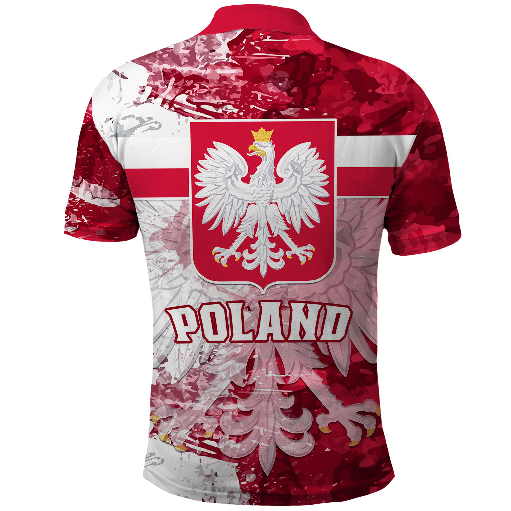 Poland Polo Shirt Polska Coat Of Arms Flag Style LT01