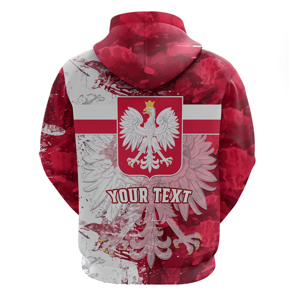 Custom Poland Hoodie Polska Coat Of Arms Flag Style LT01