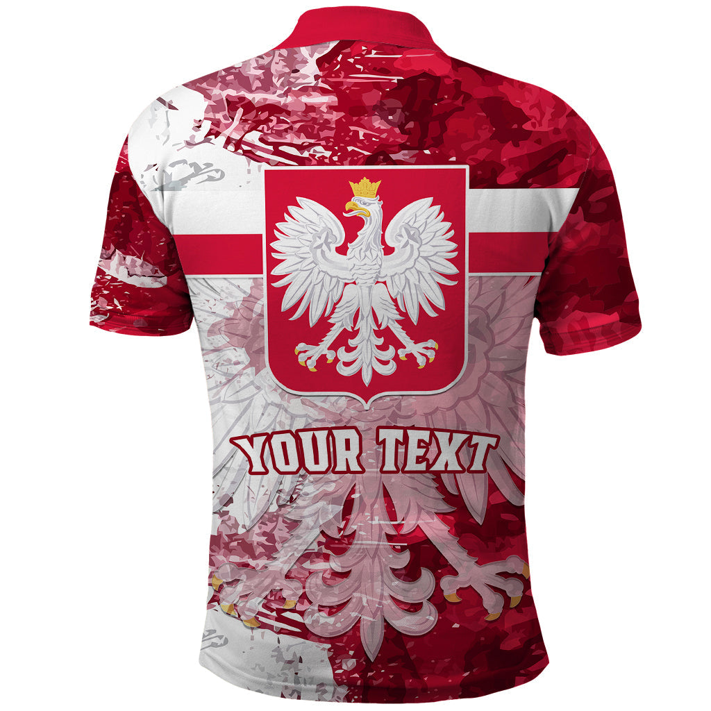 Custom Poland Polo Shirt Polska Coat Of Arms Flag Style LT01