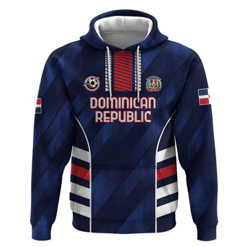 Custom Football Dominican Republic Hoodie Go Los Quisqueyanos LT01