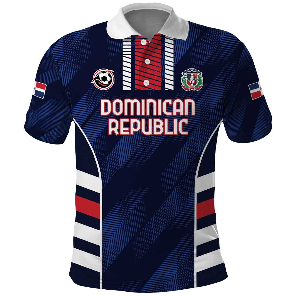 Custom Football Dominican Republic Polo Shirt Go Los Quisqueyanos LT01