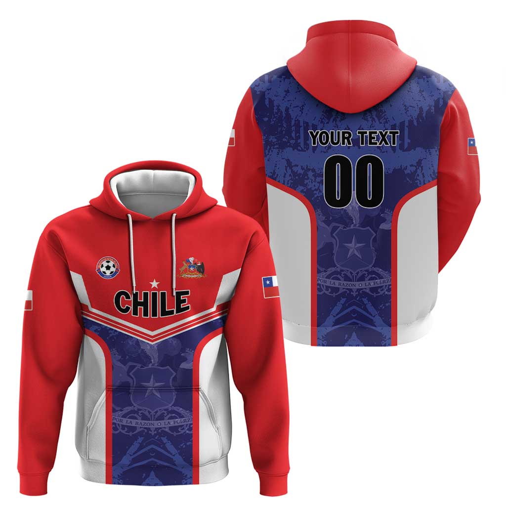 Custom Football Chile Hoodie Vamos La Roja LT01