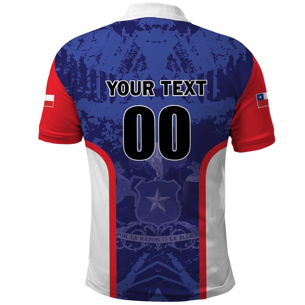 Custom Football Chile Polo Shirt Vamos La Roja LT01