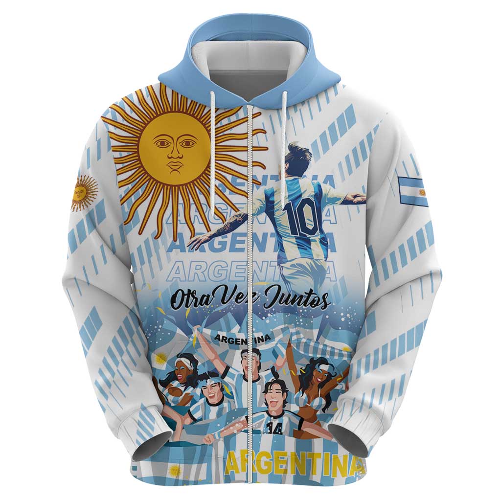 Argentina 2024 Football Champions Hoodie Vamos La Seleccion Otra Vez Juntos LT01