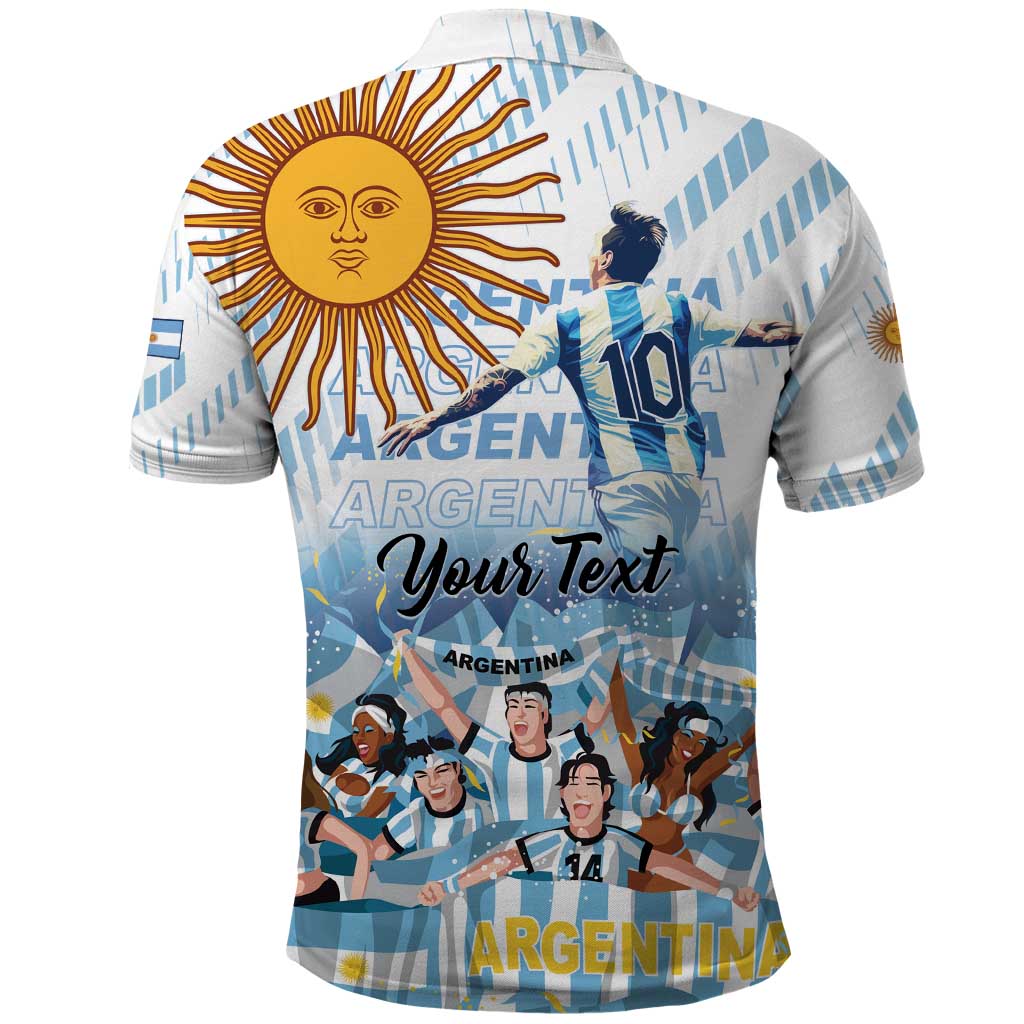 Argentina 2024 Football Champions Polo Shirt Vamos La Seleccion Otra Vez Juntos LT01