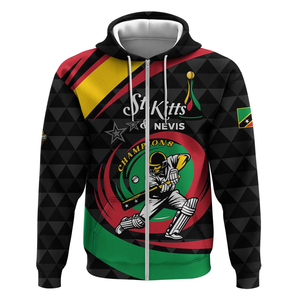 Personalized Saint Kitts and Nevis Cricket Champions Hoodie LT01