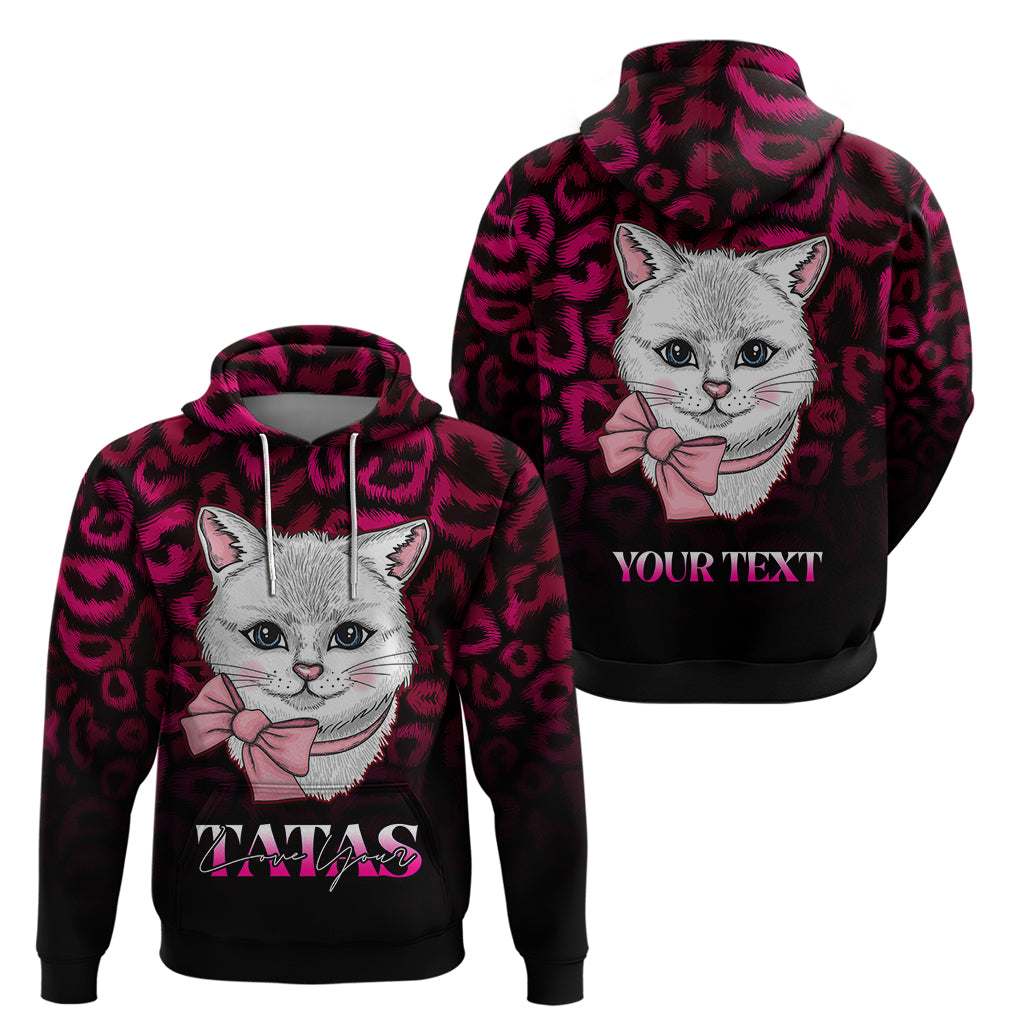 Personalised Love Your Tatas Hoodie Cat Breast Cancer Awareness LT01