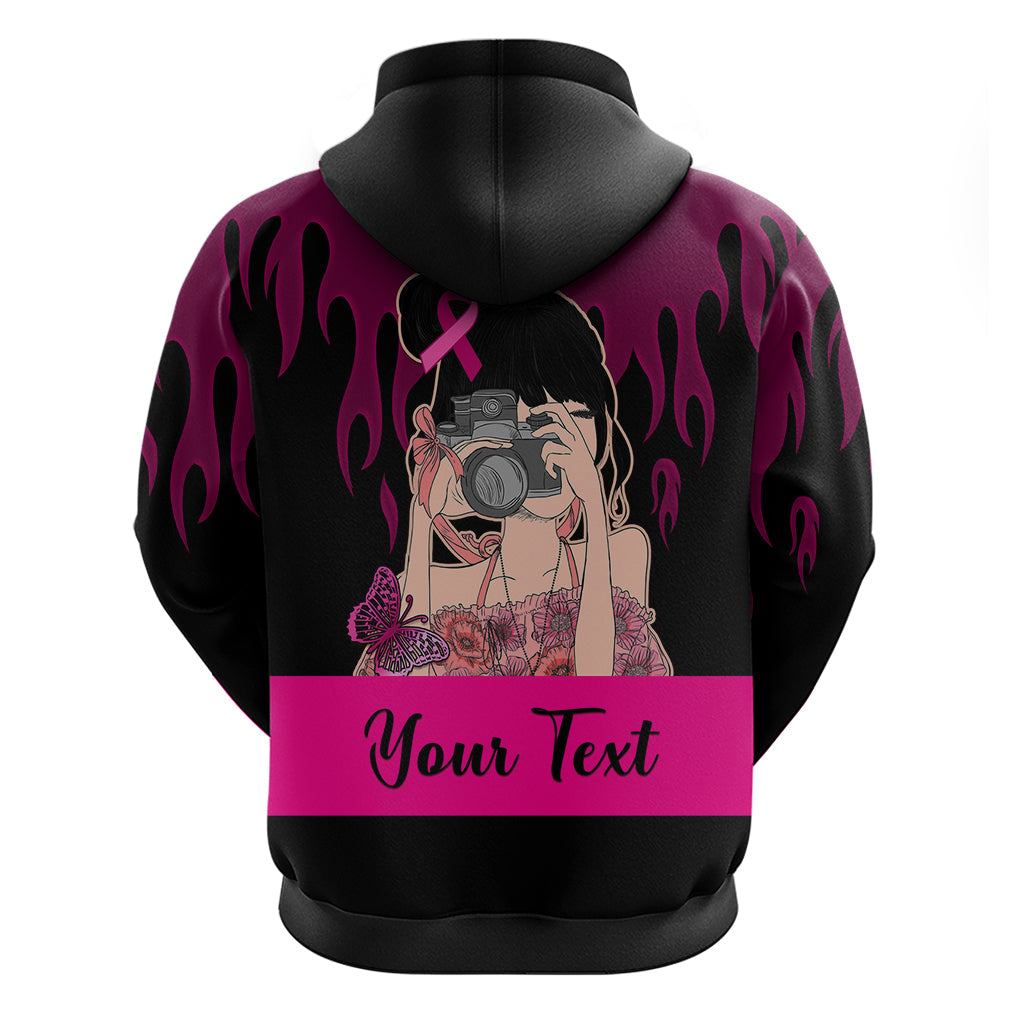 Personalised Girl Power Hoodie Day Of The Girl Breast Cancer Awareness LT01