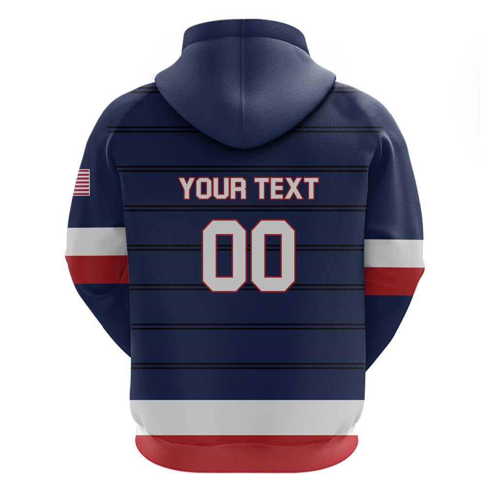 Custom USA Ice Hockey Team Hoodie Go Champions LT01