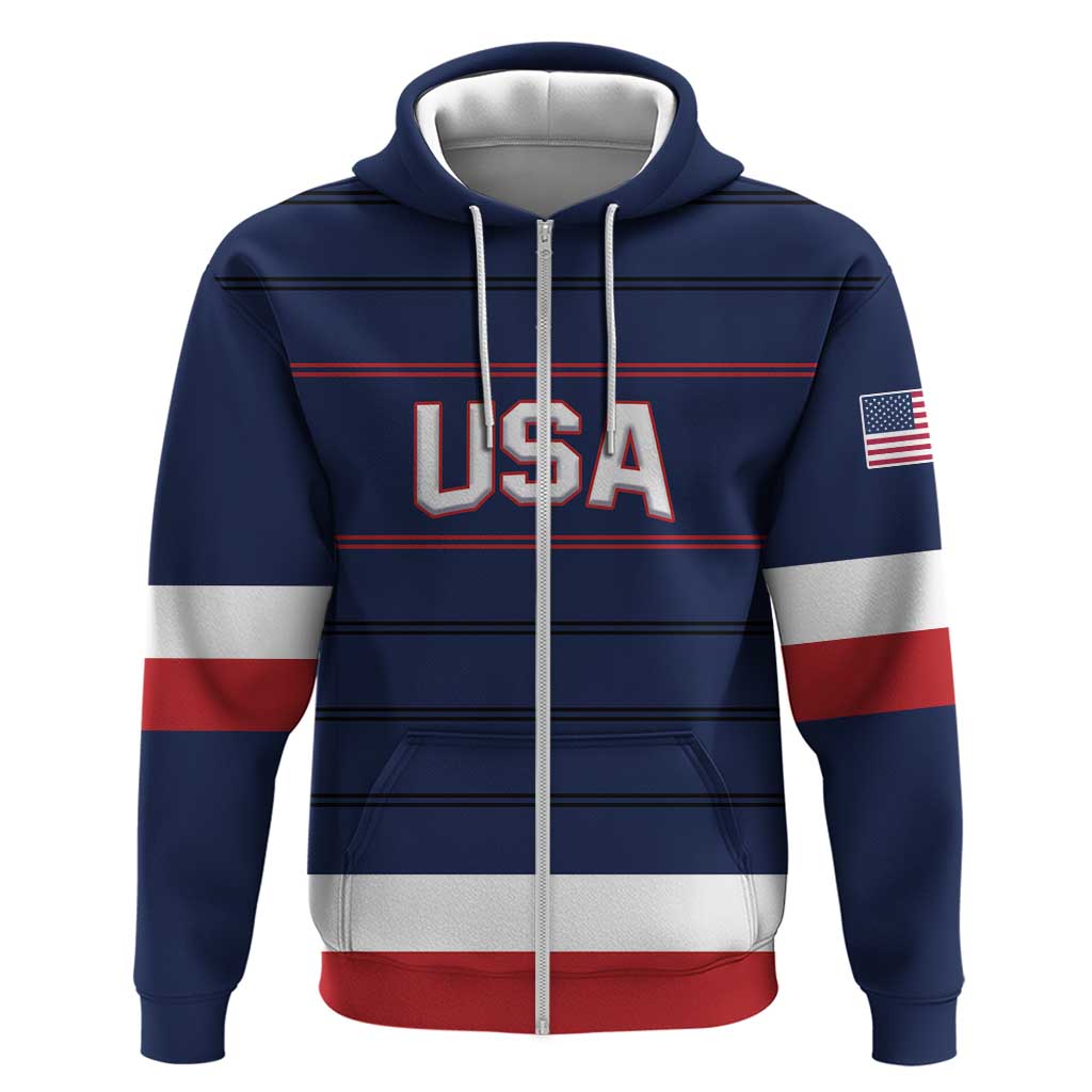 Custom USA Ice Hockey Team Hoodie Go Champions LT01
