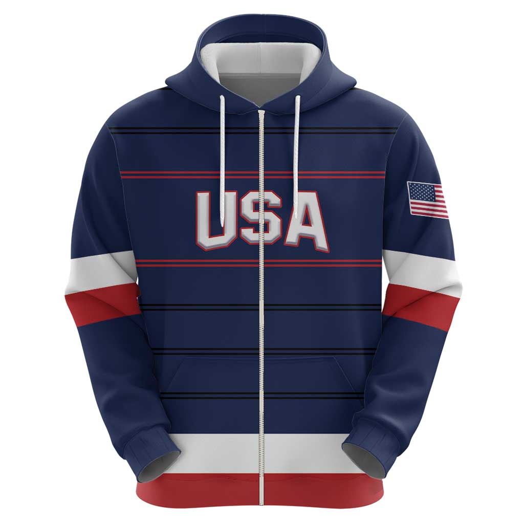 Custom USA Ice Hockey Team Hoodie Go Champions LT01