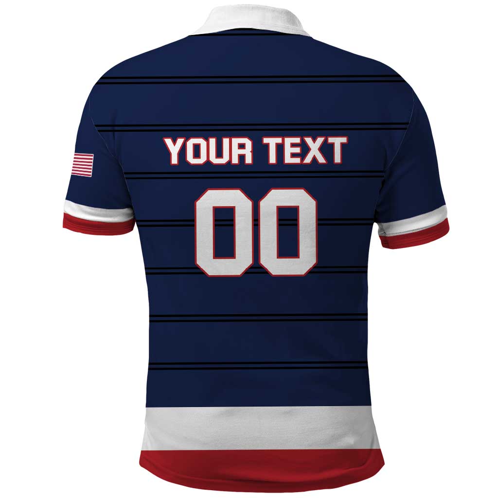 Custom USA Ice Hockey Team Polo Shirt Go Champions LT01