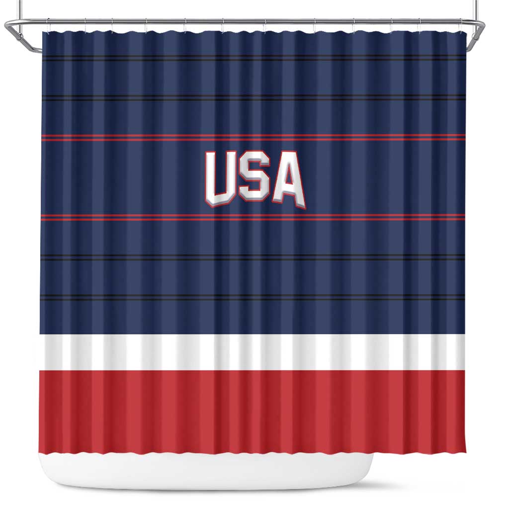 USA Ice Hockey Team Shower Curtain Go Champions LT01