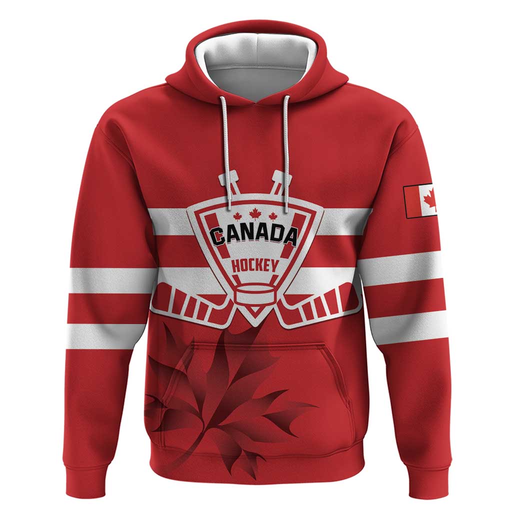 Custom Canada Hockey Team Hoodie Maple Leaf Red Version LT01