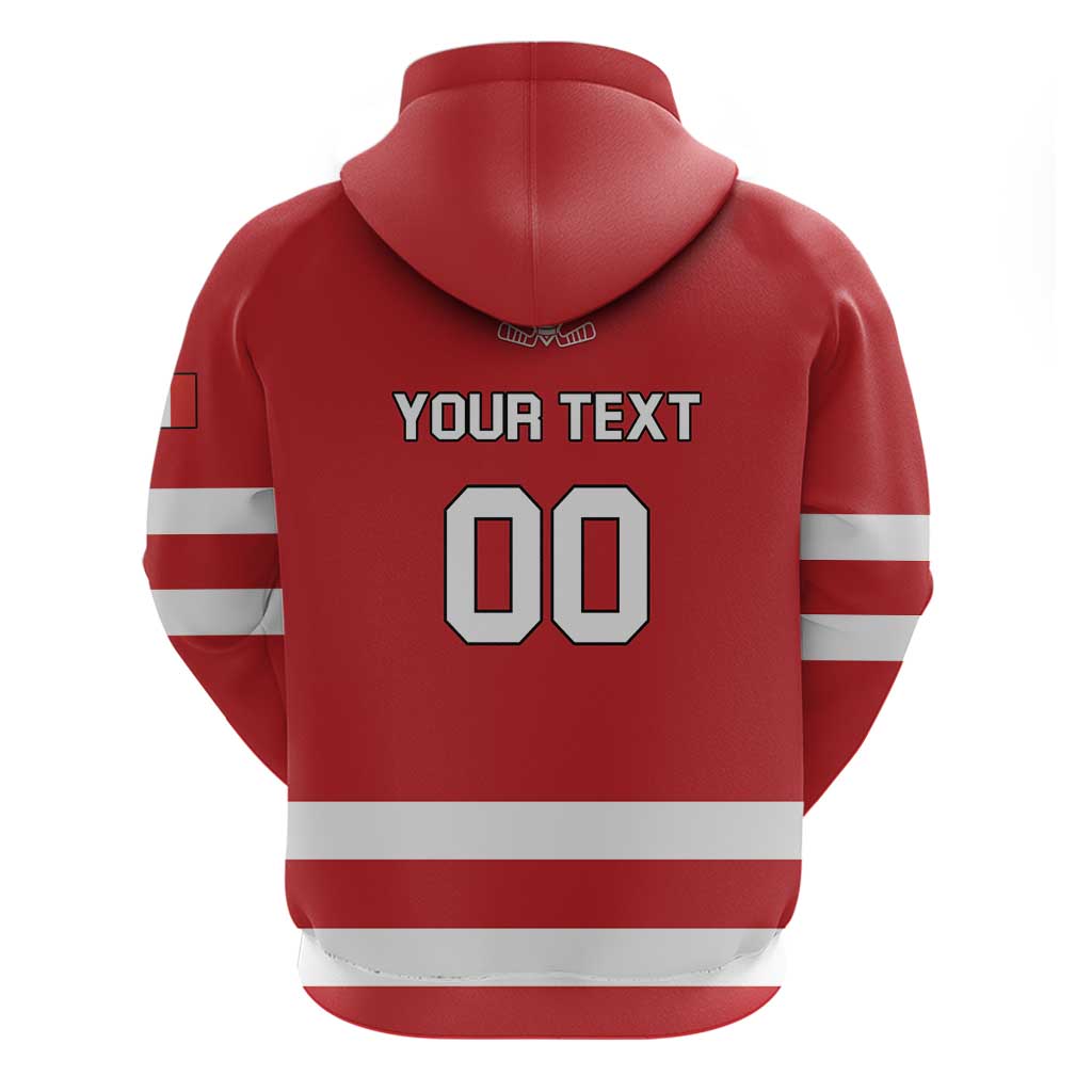 Custom Canada Hockey Team Hoodie Maple Leaf Red Version LT01