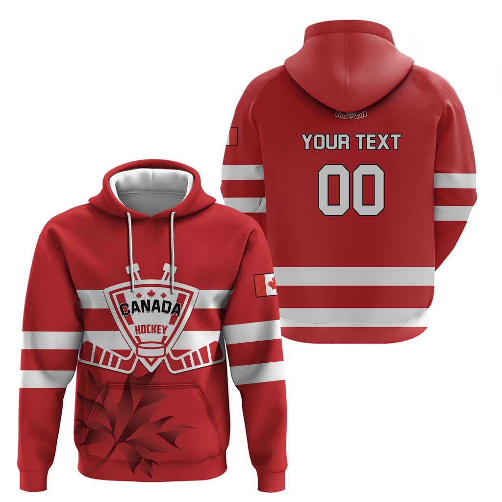 Custom Canada Hockey Team Hoodie Maple Leaf Red Version LT01