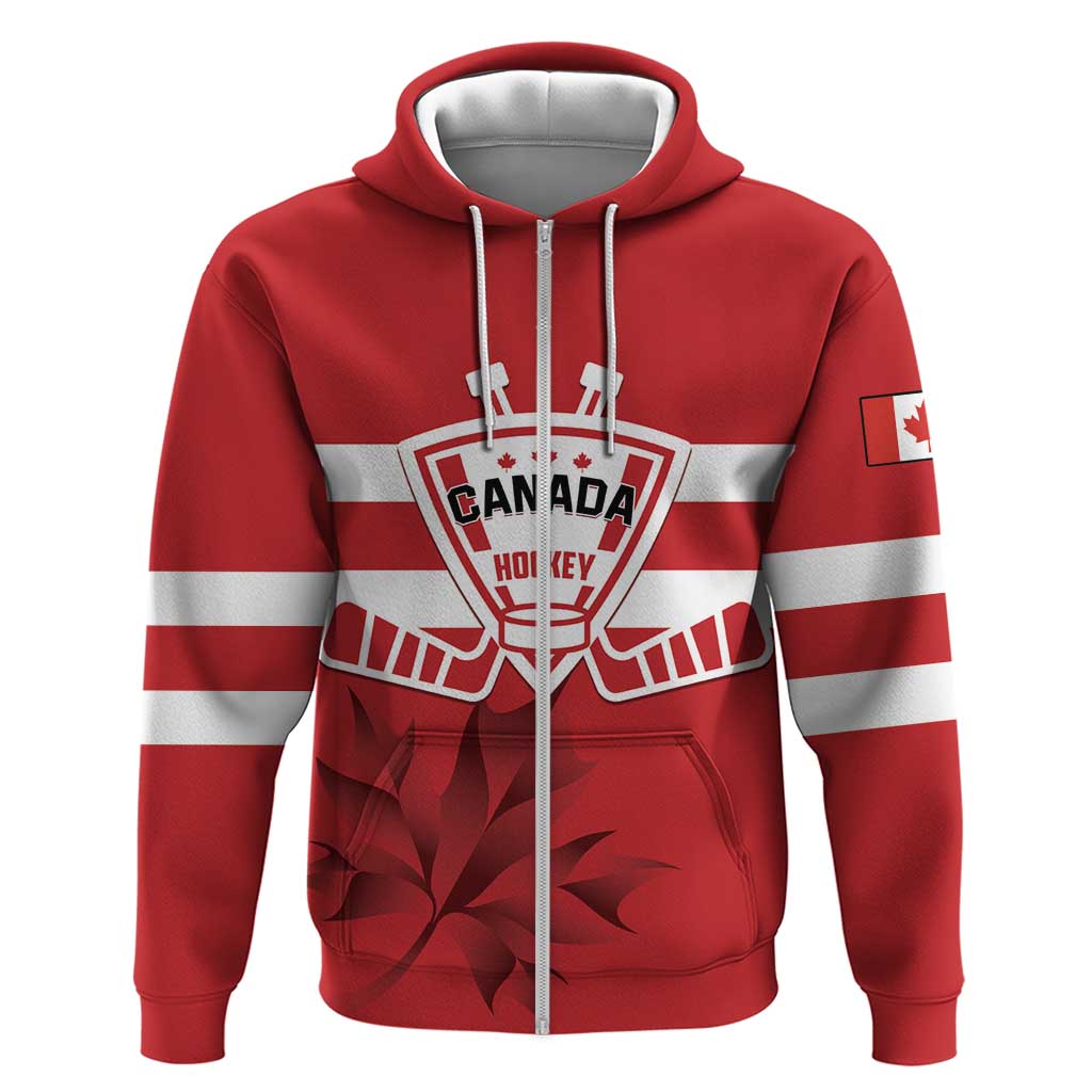 Custom Canada Hockey Team Hoodie Maple Leaf Red Version LT01