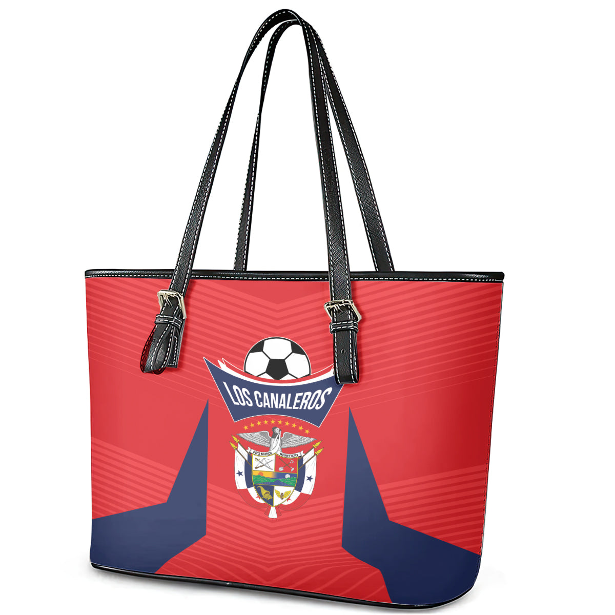 Panama 2024 Football Leather Tote Bag Go Los Canaleros LT01