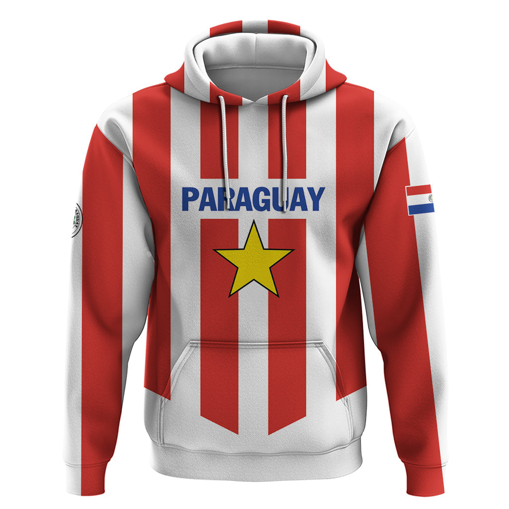 Personalized Paraguay 2024 Football Hoodie Come On La Albirroja LT01