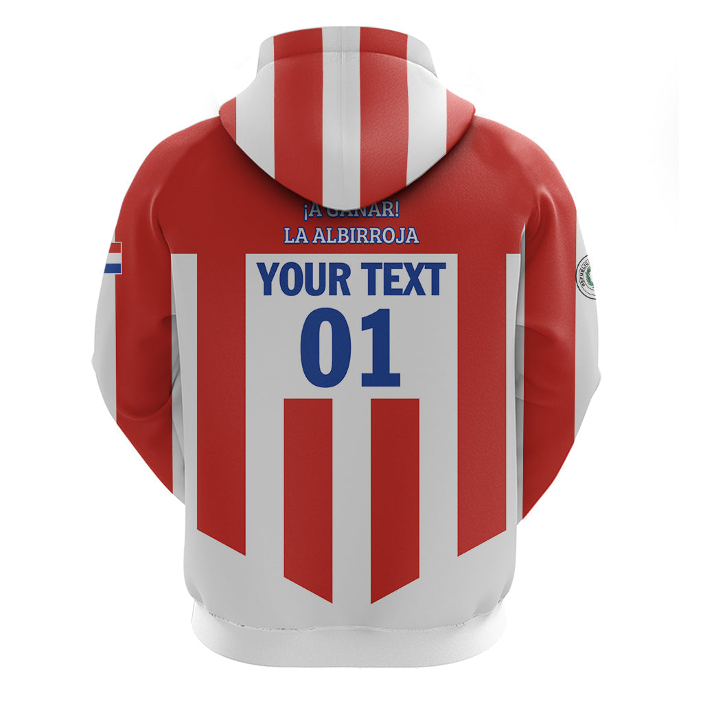 Personalized Paraguay 2024 Football Hoodie Come On La Albirroja LT01